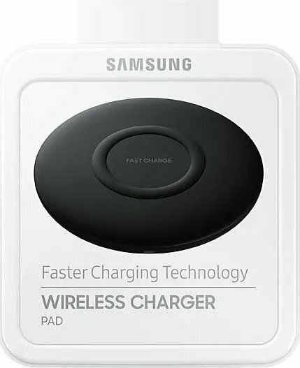 Samsung Ασύρματος Φορτιστής (Qi Pad) με Θύρα USB-C 10W Μαύρος (P1100)