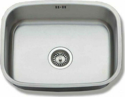 Gloria Mina Finox 304 Υποκαθήμενος Νεροχύτης Inox Σατινέ Μ44.9xΠ39.5cm Ασημί