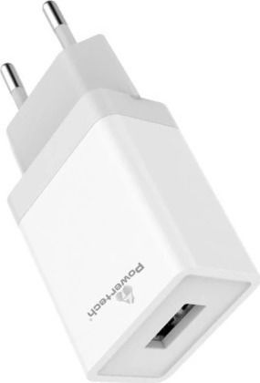 Powertech Φορτιστής Χωρίς Καλώδιο με Θύρα USB-A Λευκός (PT-759)