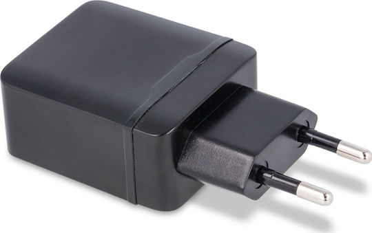 Maxlife Charger Without Cable with USB-A Port Blacks (MXTC-01)