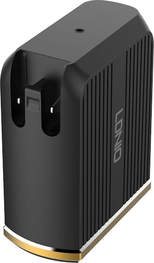 Ldnio Ldnio Mobile Phone Charger with USB-A and USB-C Output Ports and USB-C Cable Quick Charge 3.0 Power Delivery Black