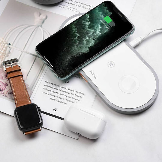 Hoco Încărcător Wireless (Qi Pad) 10W Albς (CW24 Handsome)