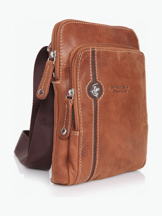 Leather Men's Bag Shoulder / Crossbody Tabac Brown