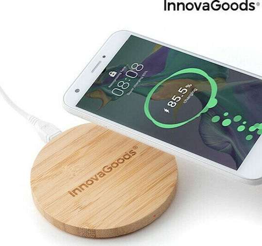InnovaGoods Ασύρματος Φορτιστής (Qi Pad) Καφέ (V0103115)