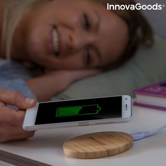 InnovaGoods Ασύρματος Φορτιστής (Qi Pad) Καφέ (V0103115)