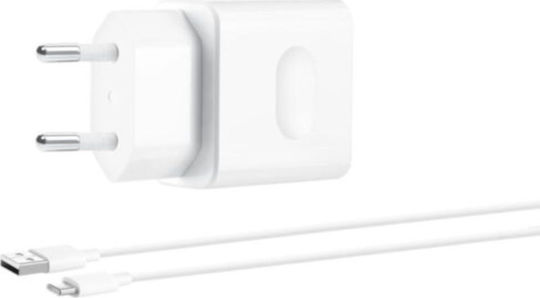 Huawei Φορτιστής με Θύρα USB-A και Καλώδιο USB-C 22.5W SuperCharge Λευκός (HW-100225E00)