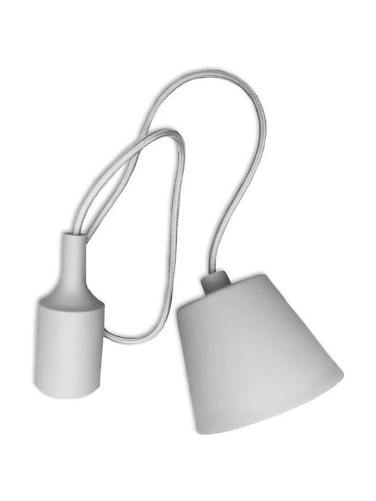 V-TAC VT-7228 Pendant Light Gray with Socket E27