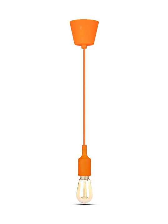 V-TAC VT-7228 Pendant Light Orange with Socket E27