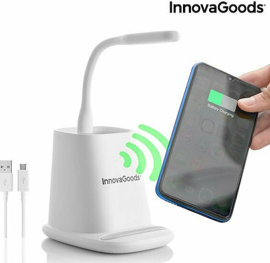 InnovaGoods Kabelloses Ladegerät (Qi Pad) Weißs (V0103210)