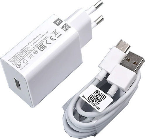 Xiaomi Charger with USB-A Port and Cable USB-C 22.5W Whites (MDY-11-EP)