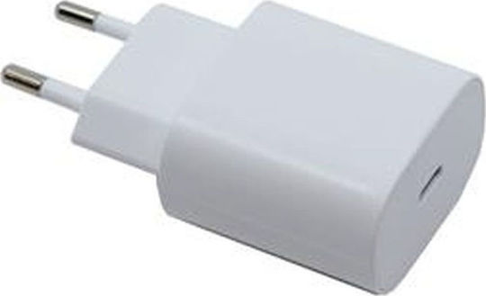 Samsung Φορτιστής Χωρίς Καλώδιο με Θύρα USB-C 25W Power Delivery Λευκός (EP-TA800N Bulk)