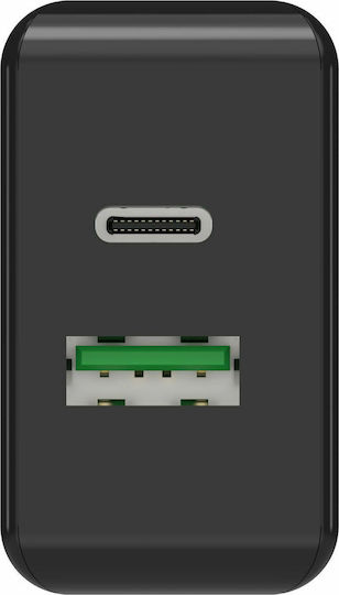 Ansmann Charger Without Cable with USB-A Port and USB-C Port Blacks (HC218PD)