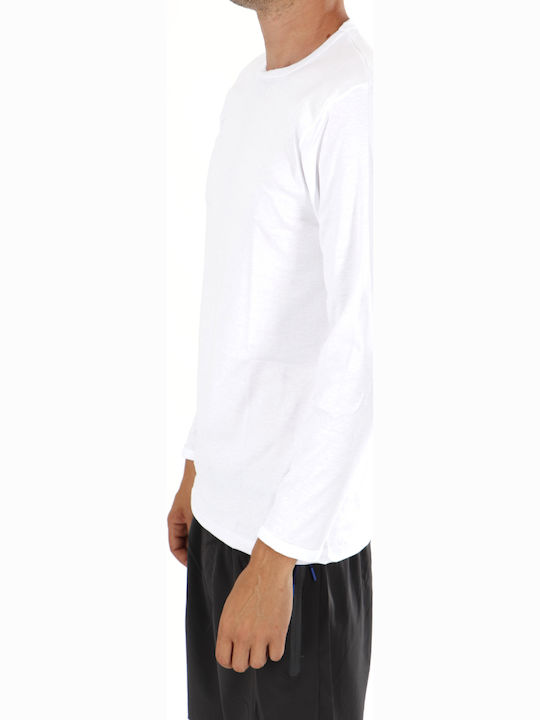 Men's Long Sleeve Undershirt White