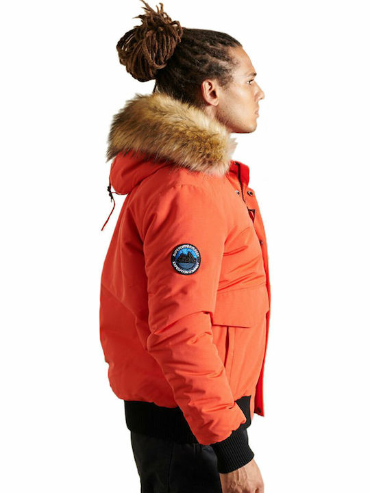 Everest Χειμωνιάτικο Μπουφάν Bomber Πορτοκαλί