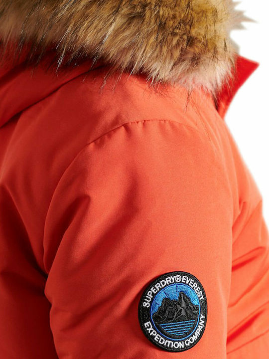 Everest Χειμωνιάτικο Μπουφάν Bomber Πορτοκαλί
