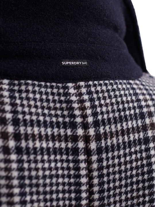 Koben Women's Checked Black Coat