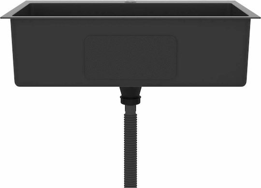 vidaXL Ένθετος Νεροχύτης Inox Μ70xΠ44cm Black