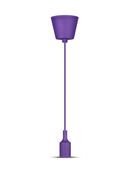 V-TAC VT-7228 Lustră Violet cu Dulie E27 100cm.