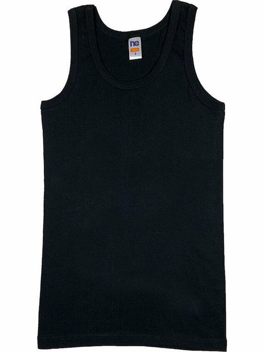Men's Sleeveless Undershirt in Black Colour
