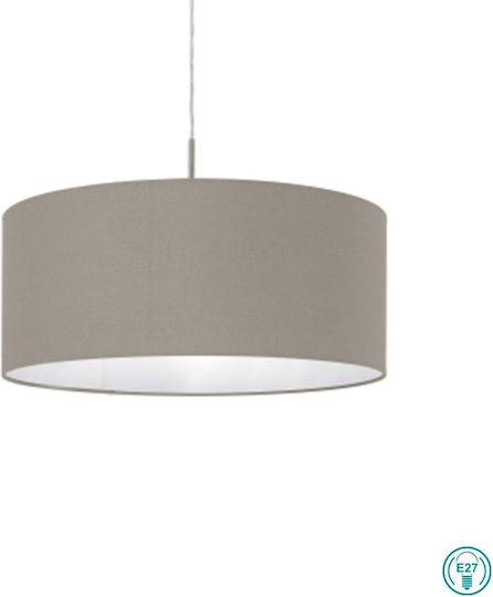 Eglo Pasteri Κρεμαστό Φωτιστικό Μπεζ με Ντουί E27 53x110x110εκ.