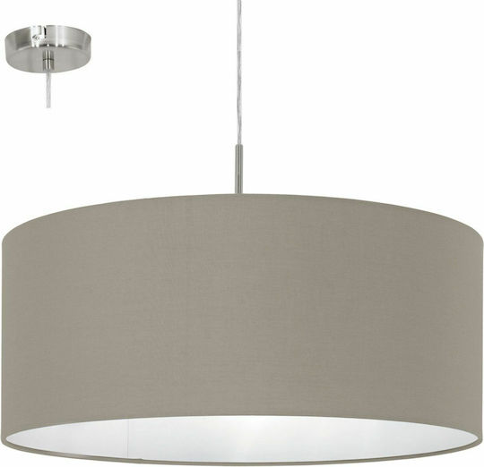Eglo Pasteri Κρεμαστό Φωτιστικό Μπεζ με Ντουί E27 53x110x110εκ.