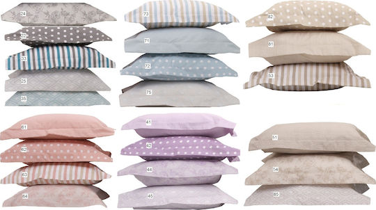 Anna Riska Mix & Match Βρεφική Μαξιλαροθήκη από 100% Βαμβάκι 45 Lilac 35x40εκ.