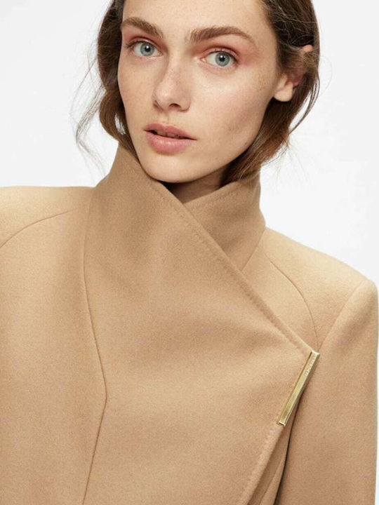 Women's Wool Long Coat Camel