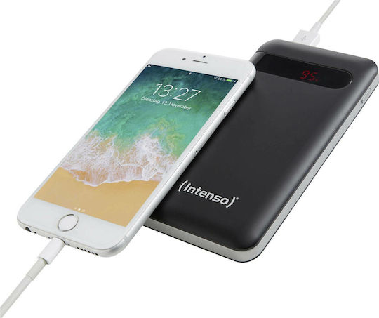 Intenso PD10000 Power Bank 10000mAh with USB-A Port and USB-C Port Quick Charge 3.0 Black