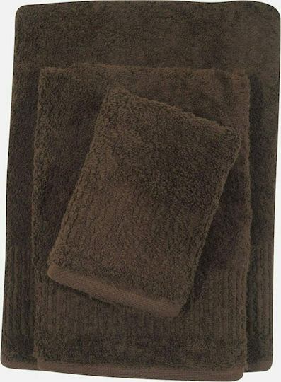Das Home Πετσέτα Σώματος Prestige 1143 80x150εκ. Καφέ Βάρους 600gr/m²