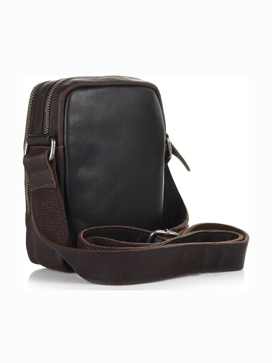 Leather Men's Bag Shoulder / Crossbody Brown