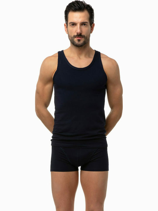 Men's Undershirts Sleeveless Marine 2Pack