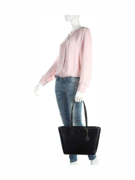 DKNY Bryant R74A3014 Women's Leather Shopper Shoulder Bag Black