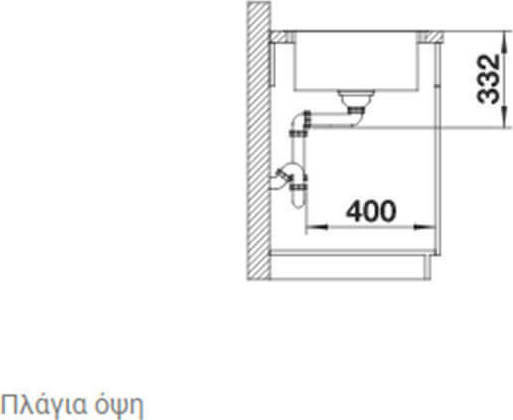 Blanco Lemis XL 6 S-IF Compact 525111 Drop-In Chiuvetă Inox Periat L78xW45cm Argintiu