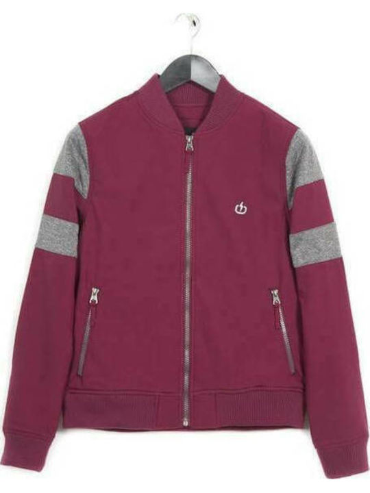 182.EW11.79 Kurz Damen Bomberjacke Fuchsie