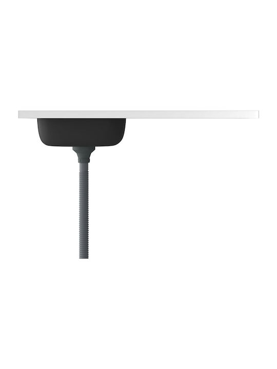 vidaXL Ένθετος Νεροχύτης Inox Μ100xΠ60cm Ασημί