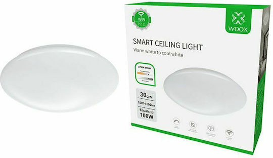 Woox R5111 Smart Πλαφονιέρα 30εκ. LED με Τηλεχειριστήριο