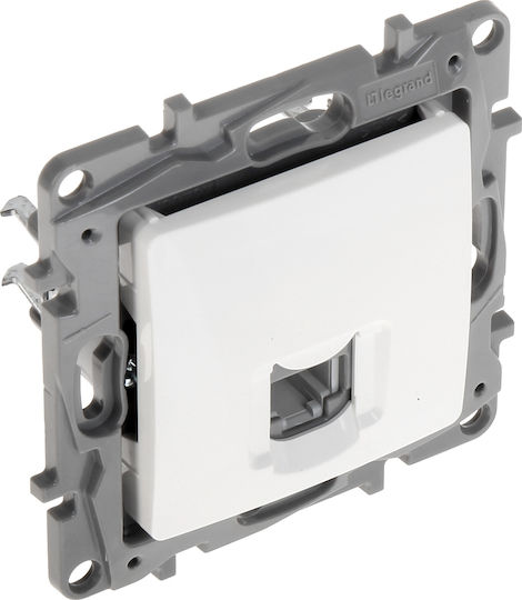 Legrand Niloe Front Single Telephone Socket White 764569