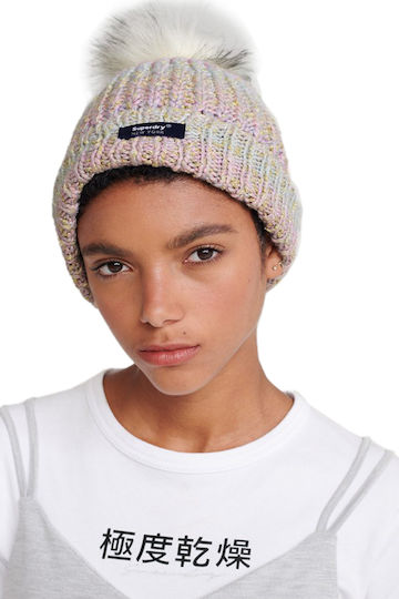 Pom Pom Beanie Γυναικείος Σκούφος Πλεκτός Green Ombre