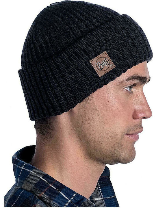 Buff Ribbed Beanie Cap Gray 117845-901