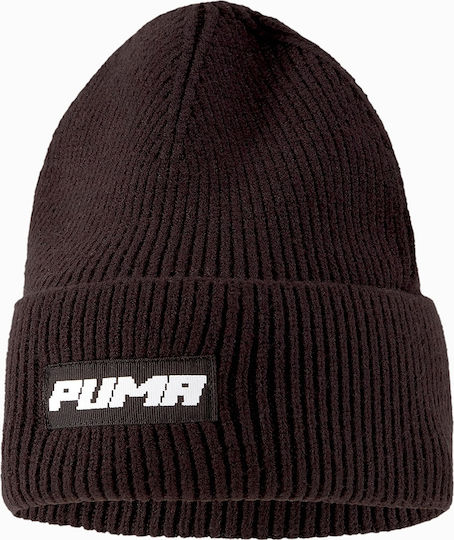 Beanie Ανδρικός Σκούφος με Rib Πλέξη σε Μαύρο χρώμα