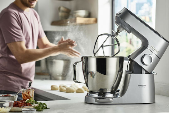 Kenwood Titanium Chef Baker Stand Mixer 1200W with Stainless Mixing Bowl 5lt