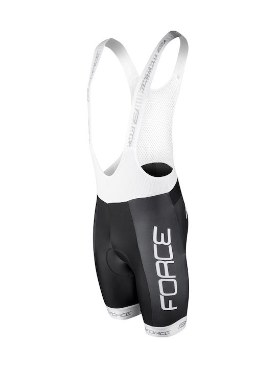 Force Fahrradhosen Team 18 mit Hosenträgern Schwarz