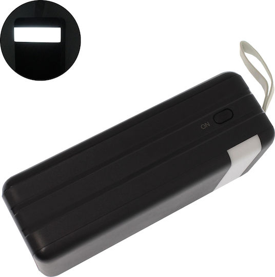 Remax RPP-173 Power Bank 60000mAh 22.5W with 4 USB-A Ports and USB-C Port Black