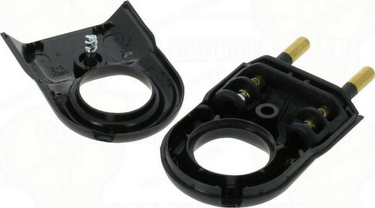 Legrand Male Bipolar Plug with Ring Black