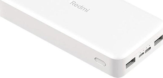 Xiaomi Redmi Power Bank 20000mAh 18W с 2 USB-A порта Бял