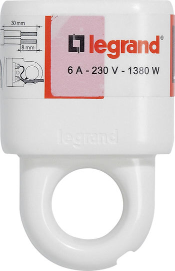 Legrand Female Bipolar Plug with Ring White