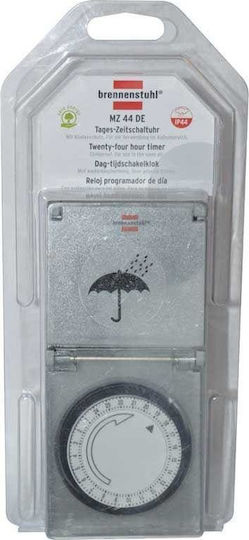 Brennenstuhl Mechanical Timer Socket Daily Outdoor IP44
