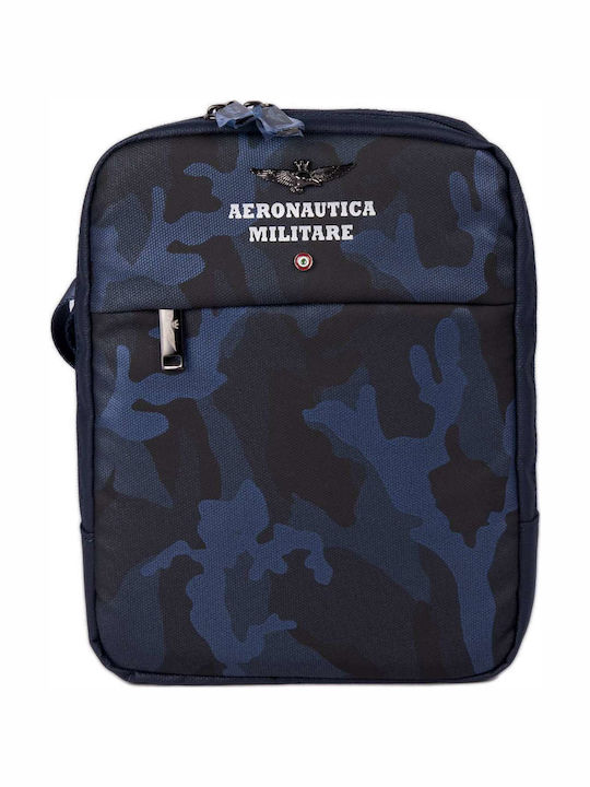 Leather Men's Bag Shoulder / Crossbody Navy Blue