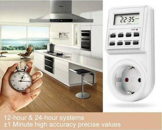 Andowl Digital Timer Socket Daily / Weekly with Random Programming Capability