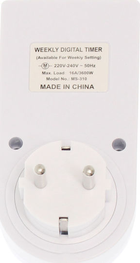 Andowl Digital Timer Socket Daily / Weekly with Random Programming Capability
